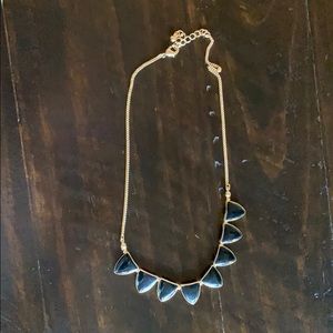 Gold and black necklace